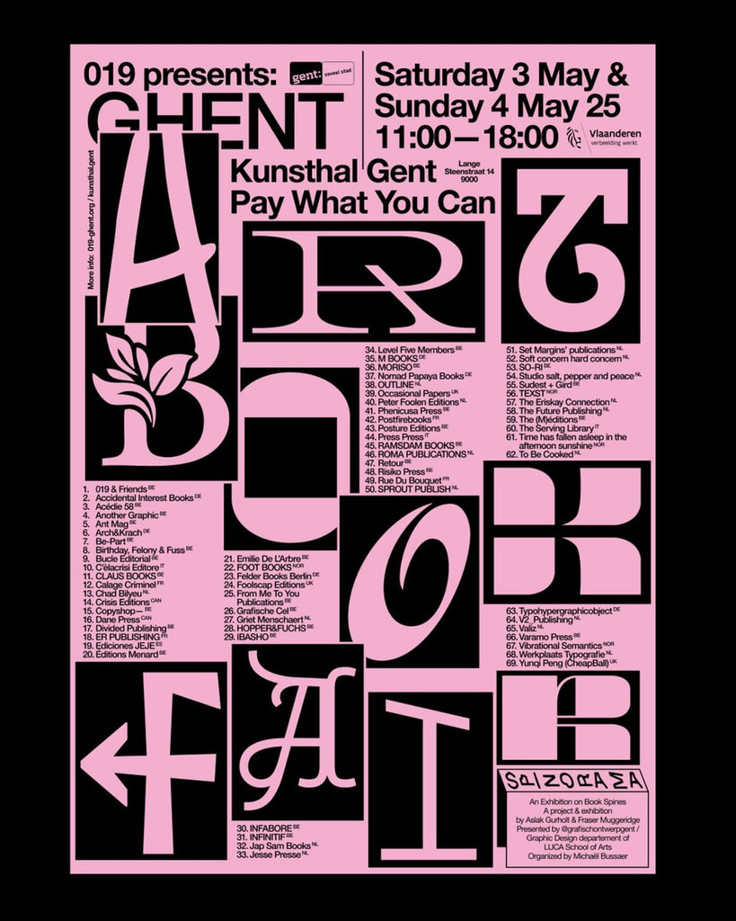 Ghent Art Book Fair | 3-4 May